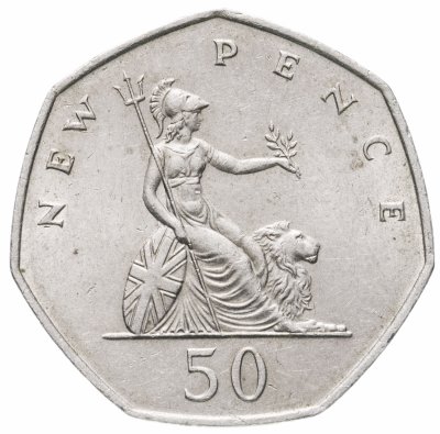 купить Великобритания 50 новых пенсов (new pence) 1969