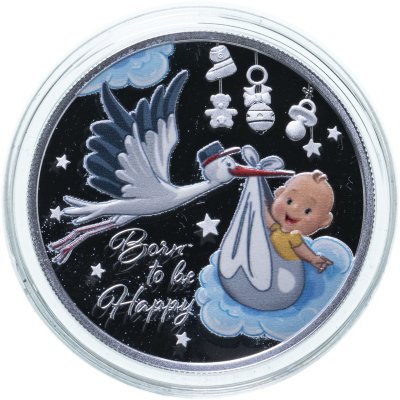 купить Ниуэ 1 доллар 2022 "Рожденный быть счастливым" в футляре, с сертификатом