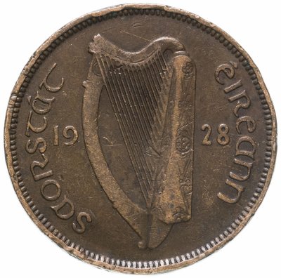купить Ирландия 1/2 пенни (penny) 1928
