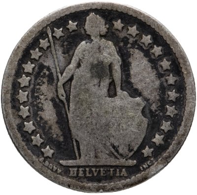 купить Швейцария 1/2 франка (franc) 1879