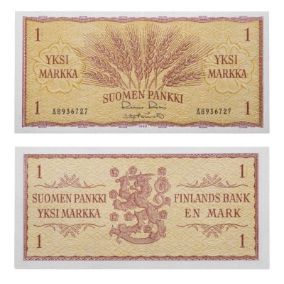 купить Финляндия 1 марок 1963