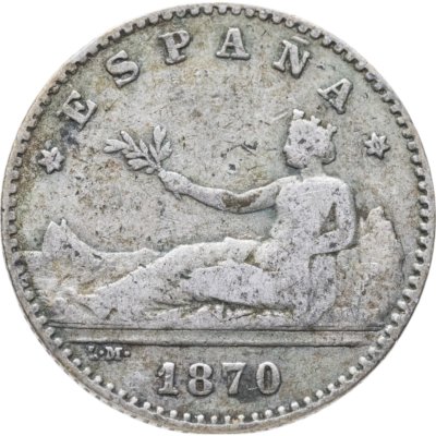 купить Испания 50 сентимо (centimos) 1870