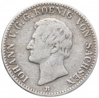 Купить Саксония 1/3 талера (thaler) 1860