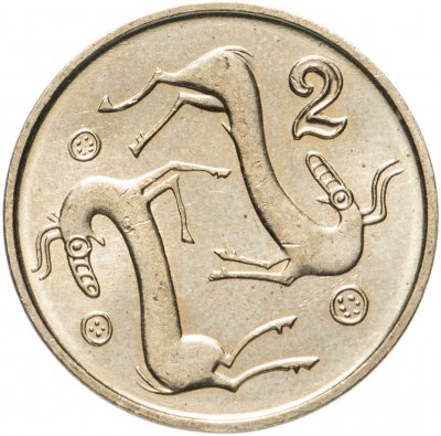 купить Кипр 2 цента (cents) 1991-2004, случайная дата
