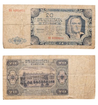 купить Польша 20 злотых 1948