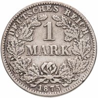 купить Германия 1 марка (mark) 1875 C знак монетного двора: "C" - Франкфурт-на-Майне