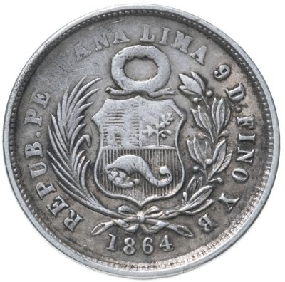 купить Перу 1 соль 1864
