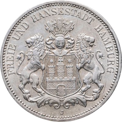 купить Германская империя, Гамбург 3 марки (mark) 1911