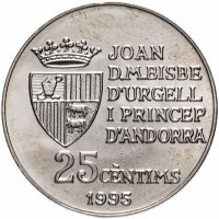 купить Андорра 25 сантим 1995 FAO