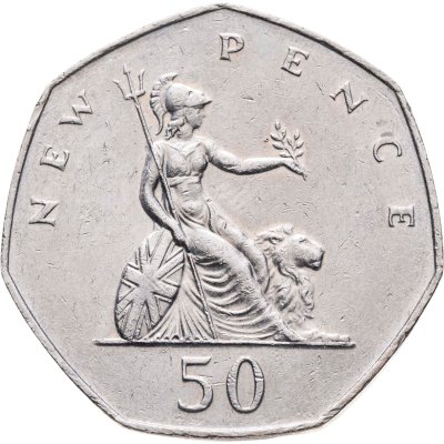купить Великобритания 50 новых пенсов (new pence) 1978