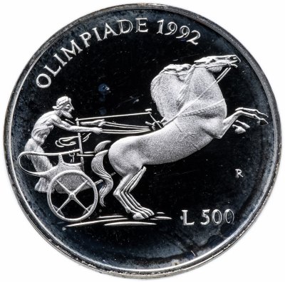 купить Сан-Марино 500 лир 1992 "XXV летние Олимпийские Игры, Барселона 1992"
