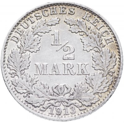 купить Германия (Германская Империя) 1/2 марки 1913"А"