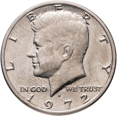 купить США 50 центов (1/2 доллара, half dollar) 1972 "Kennedy Half Dollar (Кеннеди)" D
