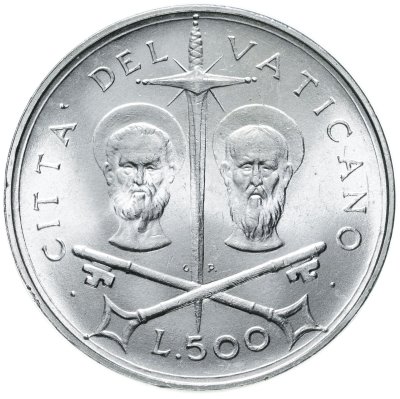 купить Ватикан 500 лир (lire) 1967