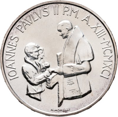 купить Ватикан 1000 лир 1991