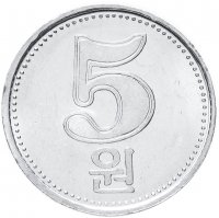 Купить Северная Корея 5 вон (won) 2005