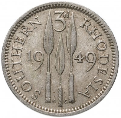 купить Южная Родезия 3 пенса (pence) 1949