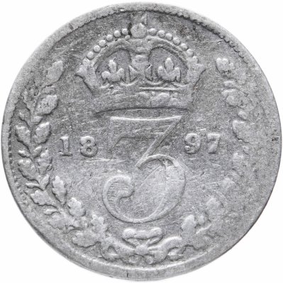 купить Великобритания 3 пенса (pence) 1897