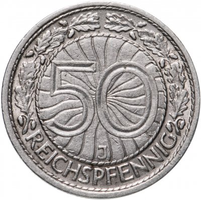 купить Германия 50 рейхспфеннигов (reichspfennig) 1928 J