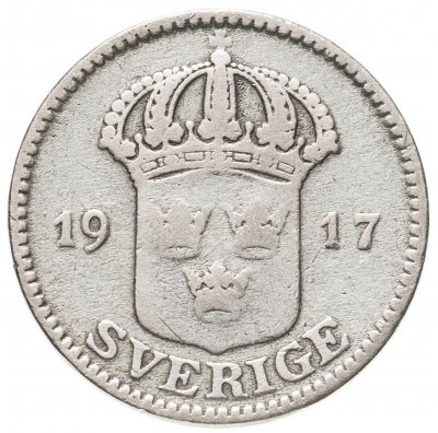 купить Швеция 25 эре (ore) 1917