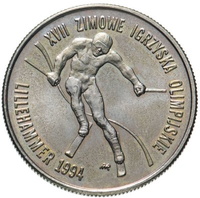 купить Польша 20000 злотых (zlotych) 1993 XVII зимние Олимпийские Игры, Лиллехаммер 1994