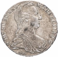 Купить Рестрайк талера Марии Терезии 1780 год