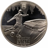 Купить Украина 5 гривен 2011 "Финальный турнир чемпионата Европы по футболу 2012, Львов"