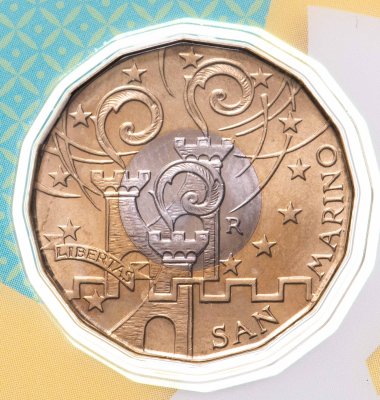 купить Сан-Марино 5 евро 2016 "Юбилейный год милосердия" в коинкарте