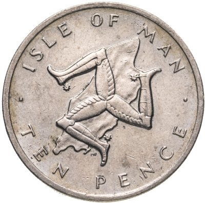 купить Остров Мэн 10 пенсов (pence) 1976