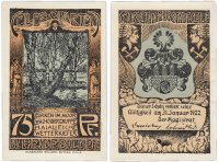 Купить Германия (Ганновер : Целле) 75 пфеннигов 1922 "Люнебургская пустошь" (226.4а/B1)