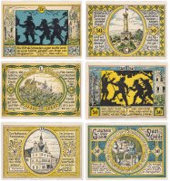 купить Германия (Саксония: Кольдиц) набор из 6 нотгельдов 1921 (239.1/B1)