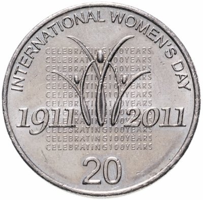 купить Австралия 20 центов (cents) 2011 100 лет Международному женскому дню