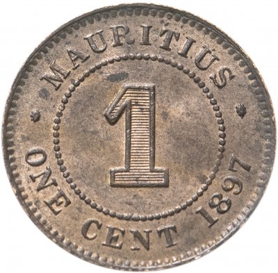 купить Маврикий 1 цент (cent) 1897