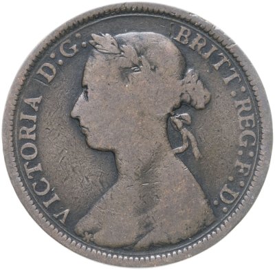 купить Великобритания 1/2 пенни (penny) 1891