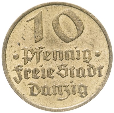купить Данциг 10 пфеннигов (pfennig) 1932