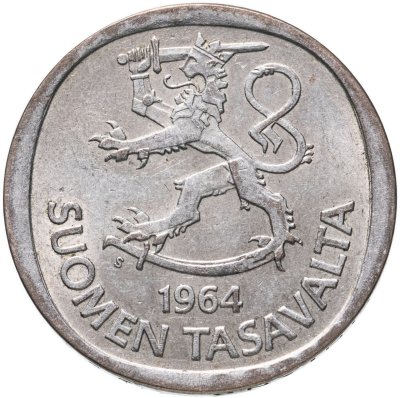 купить Финляндия 1 марка (markka) 1964 S