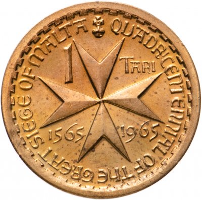 купить Мальтийский орден 1 тари 1965 "400 лет Великой осаде Мальты"