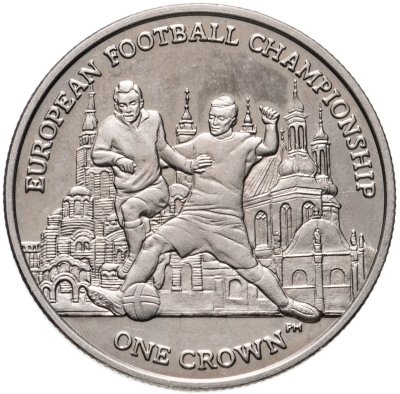 купить Остров Мэн 1 крона (crown) 2012 Чемпионат Европы по футболу 2012, Польша-Украина
