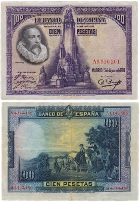 купить Испания 100 песет 1928 (Pick 76)