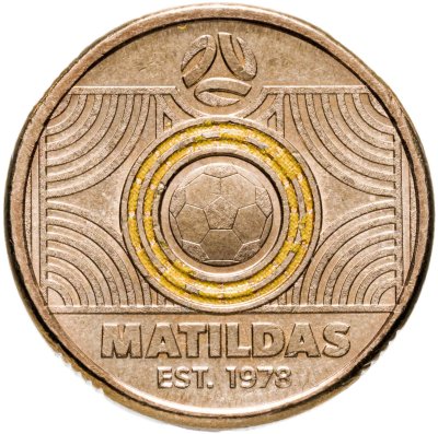 купить Австралия 2 доллара 2023 "MATILDAS ЧМ Футбол женщины" цветная эмаль