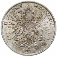 купить Австро-Венгрия 2 кроны 1913 год монета для Австрии