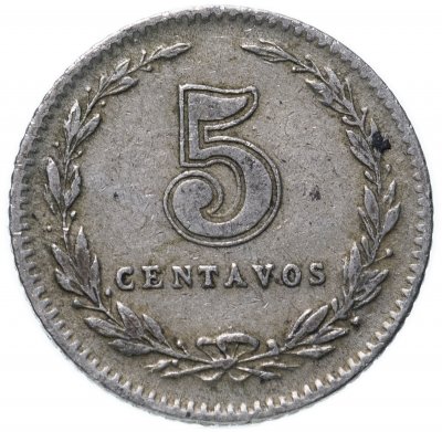 купить Аргентина 5 сентаво (centavos) 1937