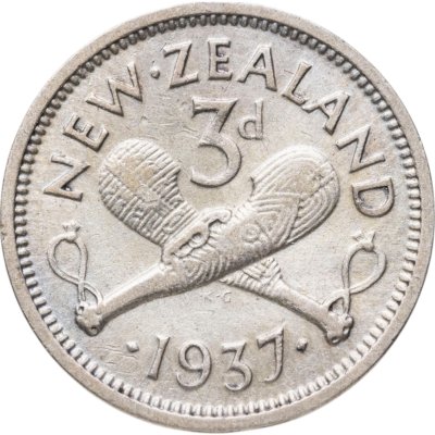 купить Новая Зеландия 3 пенса (pence) 1937