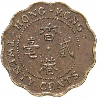 купить Гонконг 20 центов (cents) 1975-1983, случайная дата