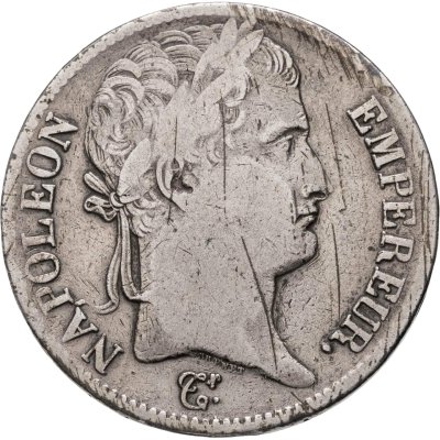 купить Франция 5 франков (francs) 1812, с портретом Наполеона I Бонапарта