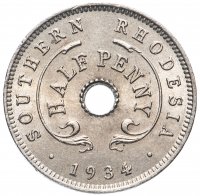 купить Южная Родезия 1/2 пенни 1934