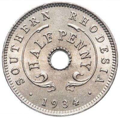 купить Южная Родезия 1/2 пенни 1934