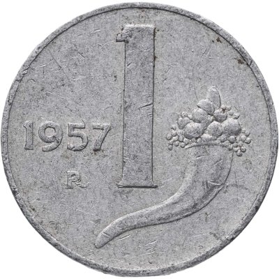 купить Италия 1 лира (lira) 1957