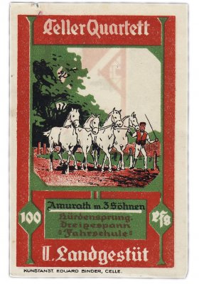 купить Германия (Ганновер : Целле) 100 пфеннигов 1922 "Конный завод в Целле" (226.2a/B1)