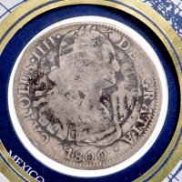 Купить Серия "Великие исторические серебряные монеты мира" - Мексика 8 реалов 1800 (монета и 1 марка в конверте)